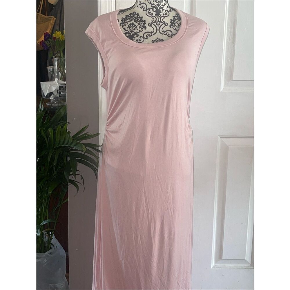OGL NWT Sleeveless Pink Maxi Dress with built in bra- Soft Everyday Style - Picture 2 of 4